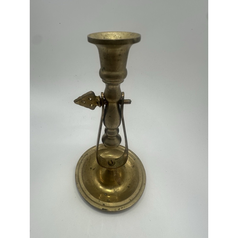 Vintage Century,Swinging solid Brass,Gimbal Chamberstick Ship Candle Holder